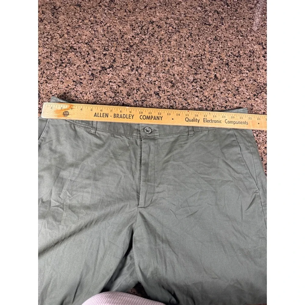 Dixxon D-Flex Chino Pants Mens 44x30 Olive Green Straight Leg Stretch Trousers